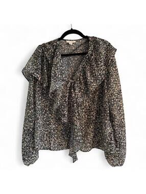 Topshop Women's Multi and Black Blous